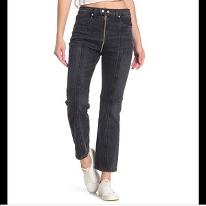 NWT RAG & BONE Black Bain Iver Pant Jeans SZ 26